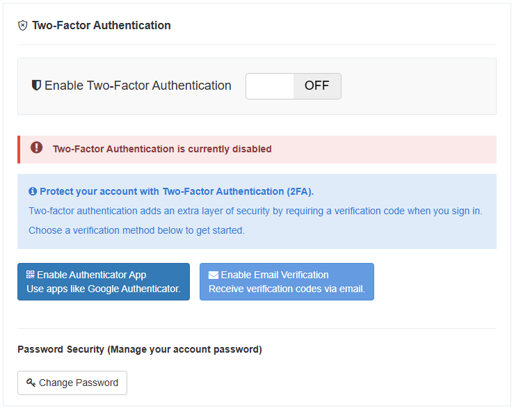AFAX Platform - 2FA